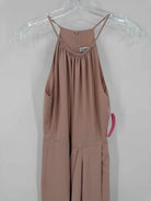 Pre-Owned Shona Joy Tan Size 2 Long Sleeveless Dress | True Fashionistas.