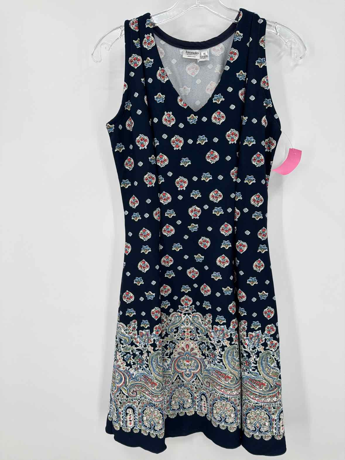 Pre-Owned Biondo Navy Size Small Short Sleeveless Dress | True Fashionistas.
