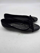 Pre-Owned Salvatore Ferragamo Black Size 9 Slip On Flats | True Fashionistas.