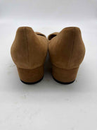 Pre-Owned Manolo Blahnik Tan Size 9 Suede Block Heel Heels | True Fashionistas.
