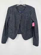 Pre-Owned Brooks Brothers Navy Size 10 Boucle Blazer | True Fashionistas.