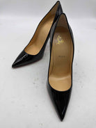 Pre-Owned Christian Louboutin Black Size 9.5 Patent Leather Pump Heels | True Fashionistas.