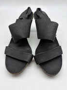 Pre-Owned Pedro Garcia Black Size 37 Strappy Heels | True Fashionistas.