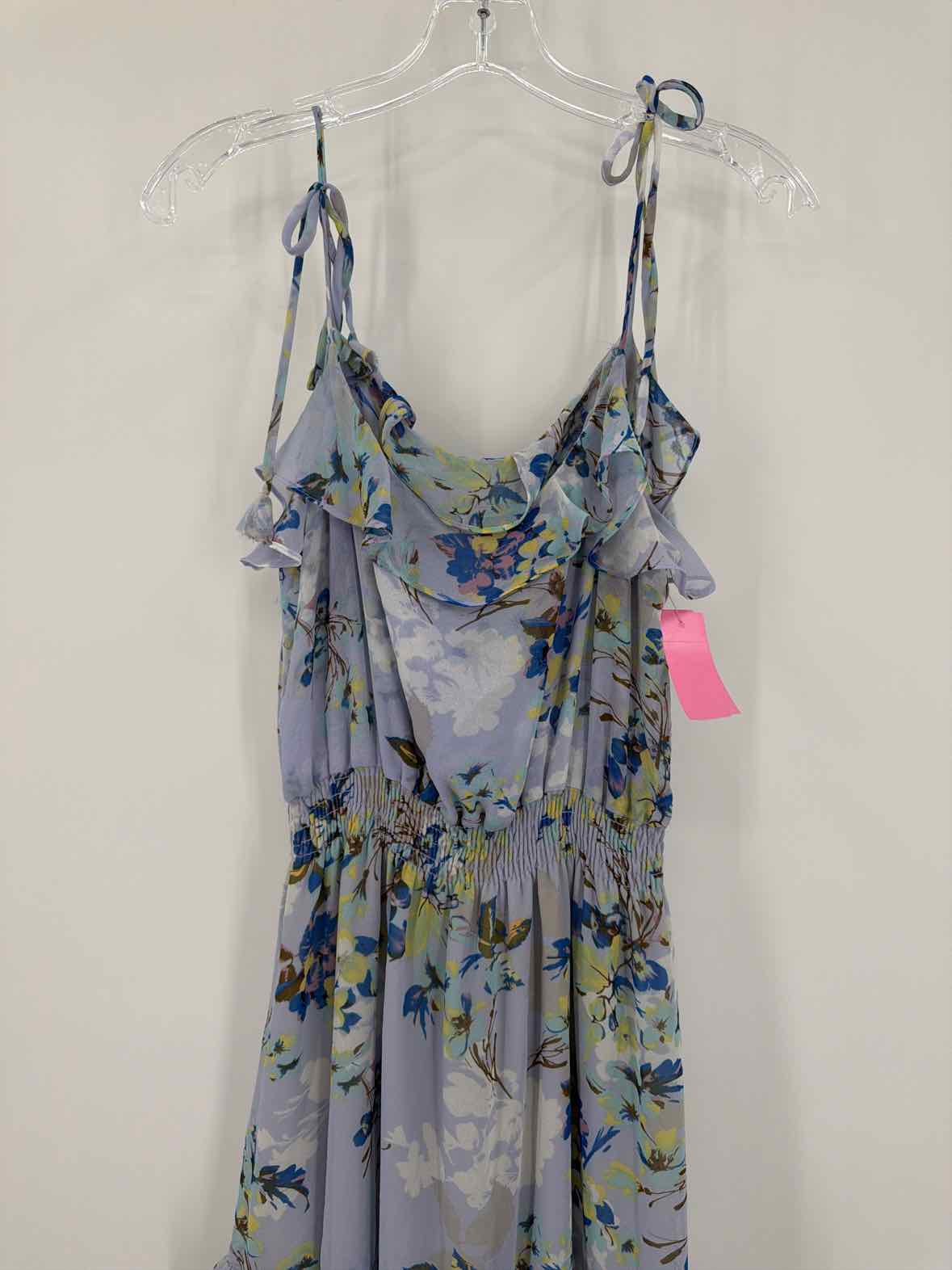 Pre-Owned Misa Blue Size Medium Midi Sleeveless Dress | True Fashionistas.