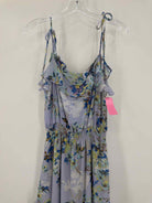 Pre-Owned Misa Blue Size Medium Midi Sleeveless Dress | True Fashionistas.