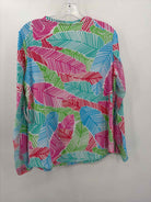 Ibkul Blue Size Large Athletic Long Sleeve | True Fashionistas.