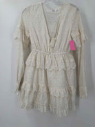 Pre-Owned Sir. White Size 0 Eyelet Short Long Sleeve Dress | True Fashionistas.
