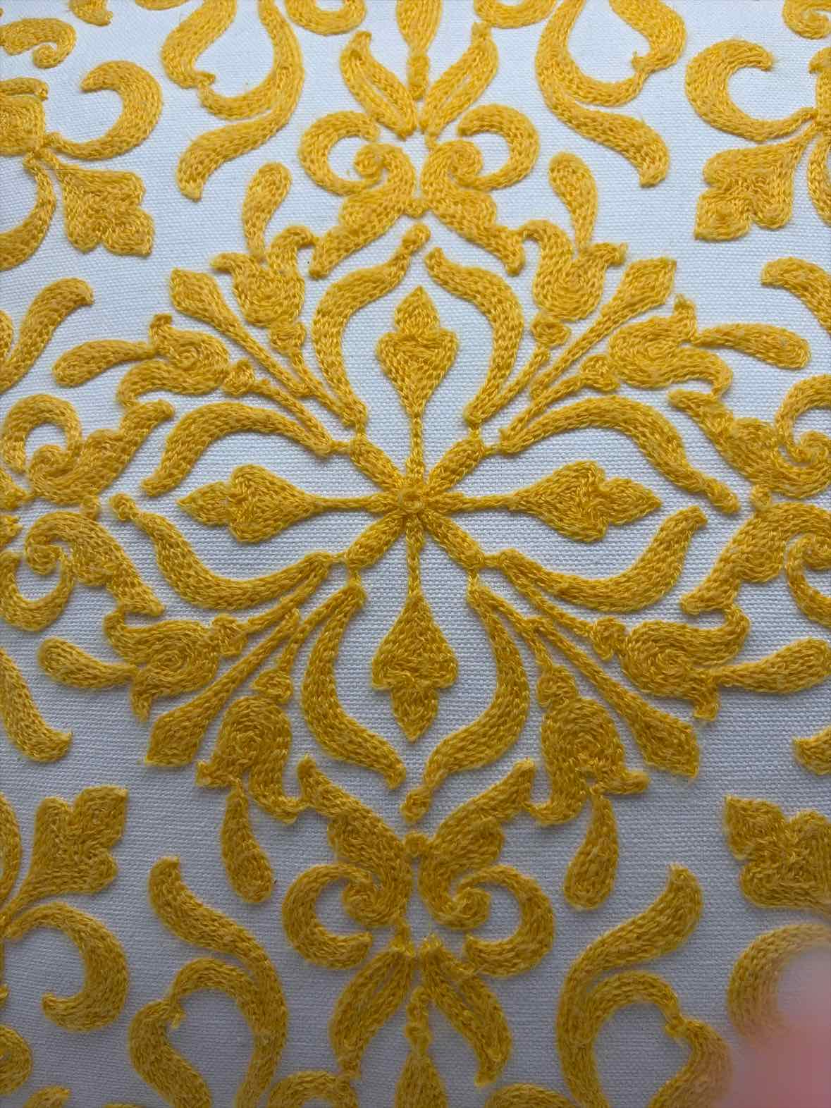 Home Accents Yellow And White Pillow | True Fashionistas.