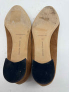 Pre-Owned Manolo Blahnik Tan Size 9 Suede Block Heel Heels | True Fashionistas.