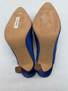Pre-Owned Oscar de la Renta Blue Size 40.5 Mule Heels | True Fashionistas.