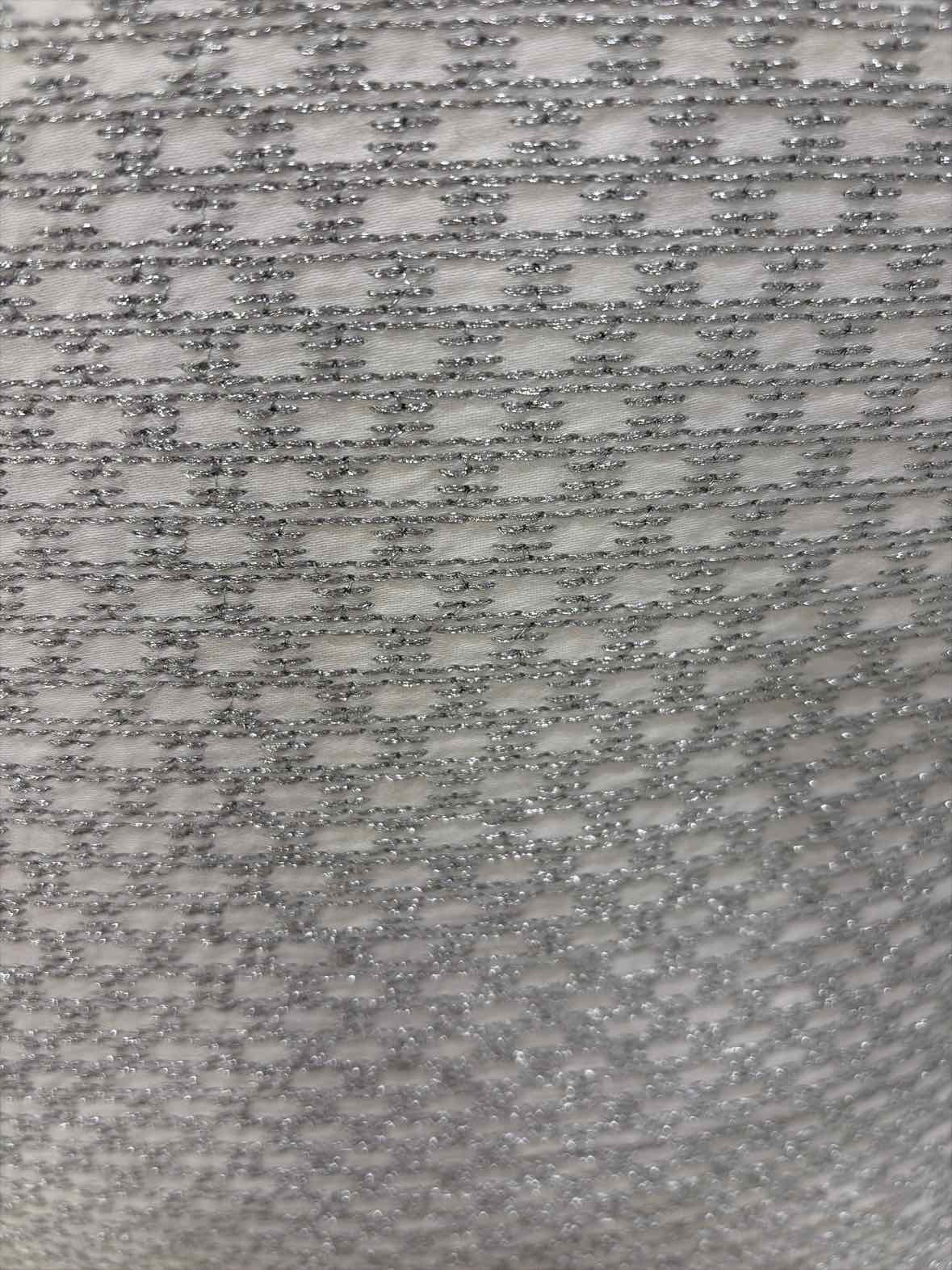 Hotel Collection Silver Metallic Thread Fabric Pillow | True Fashionistas.