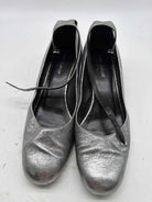 Pre-Owned Saint Laurent Grey Size 10 Block Heel Heels | True Fashionistas.