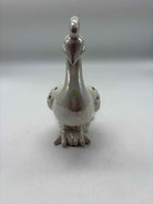 White Iridescent Ceramic Peacock | True Fashionistas.