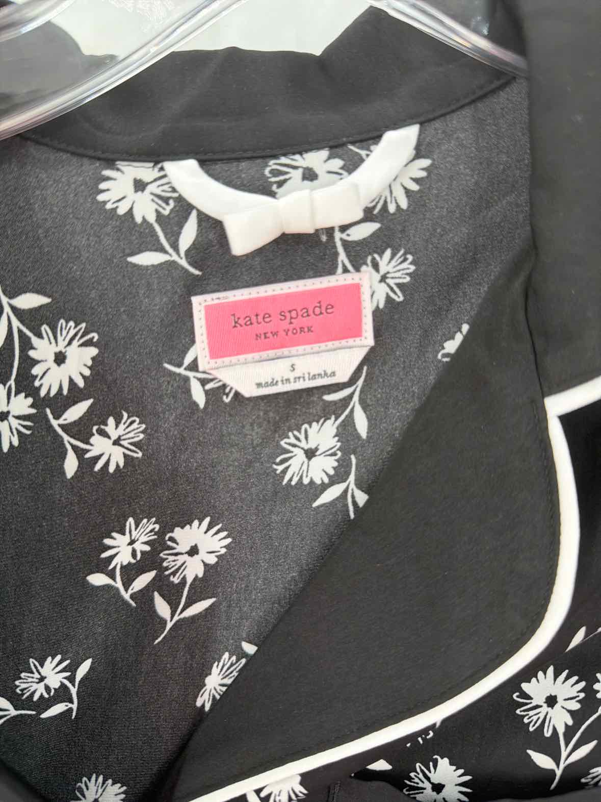 Pre-Owned Kate Spade Black Size Small Pajama Top | True Fashionistas.