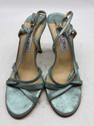 Pre-Owned Jimmy Choo Blue Size 5.5 Sapphire Heels | True Fashionistas.