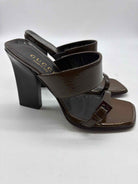 Pre-Owned Gucci Brown Size 6 Mule Heels | True Fashionistas.