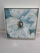 White & Blue Canvas Art Work | True Fashionistas.