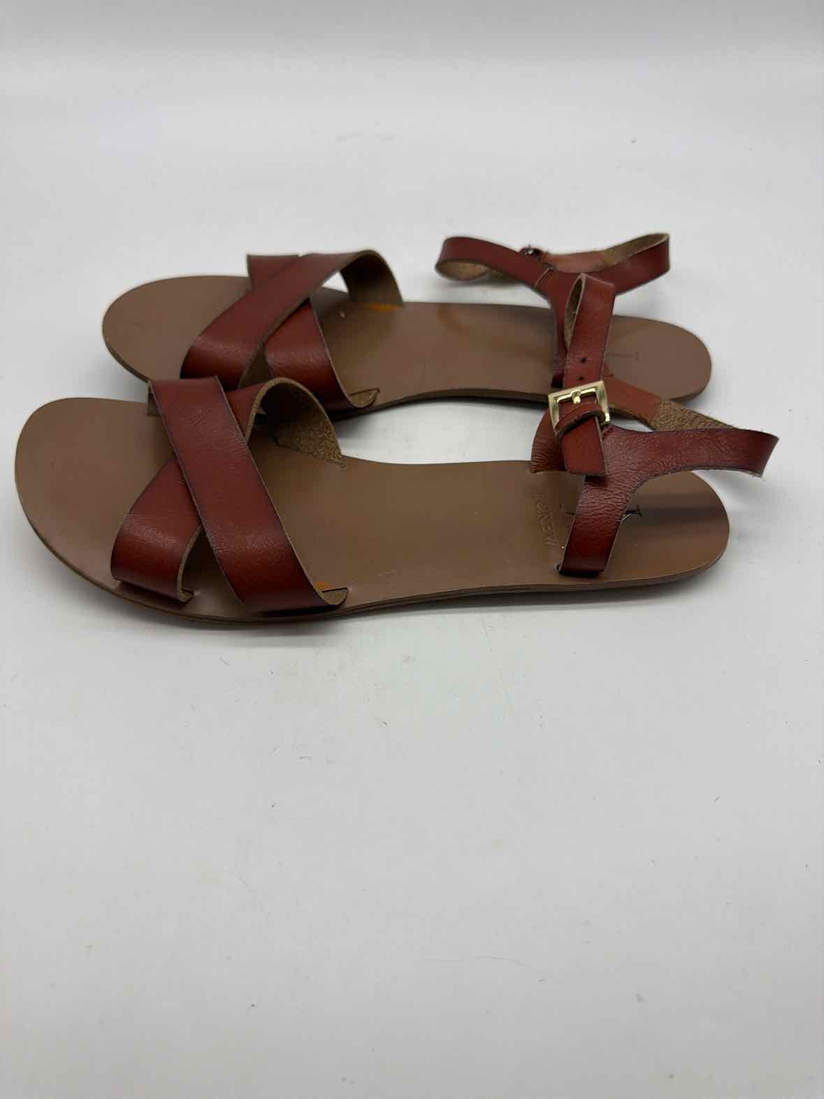 Pre-Owned J Crew Brown Size 8 Strappy Sandals | True Fashionistas.