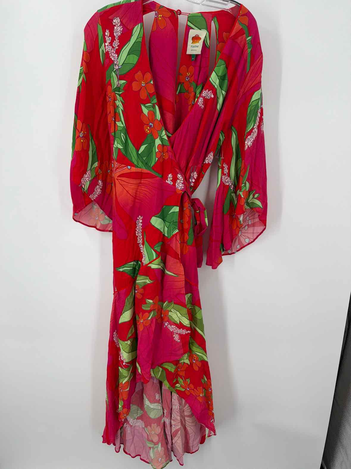Pre-Owned Farm Rio Pink Size Medium Long Long Sleeve Dress | True Fashionistas.