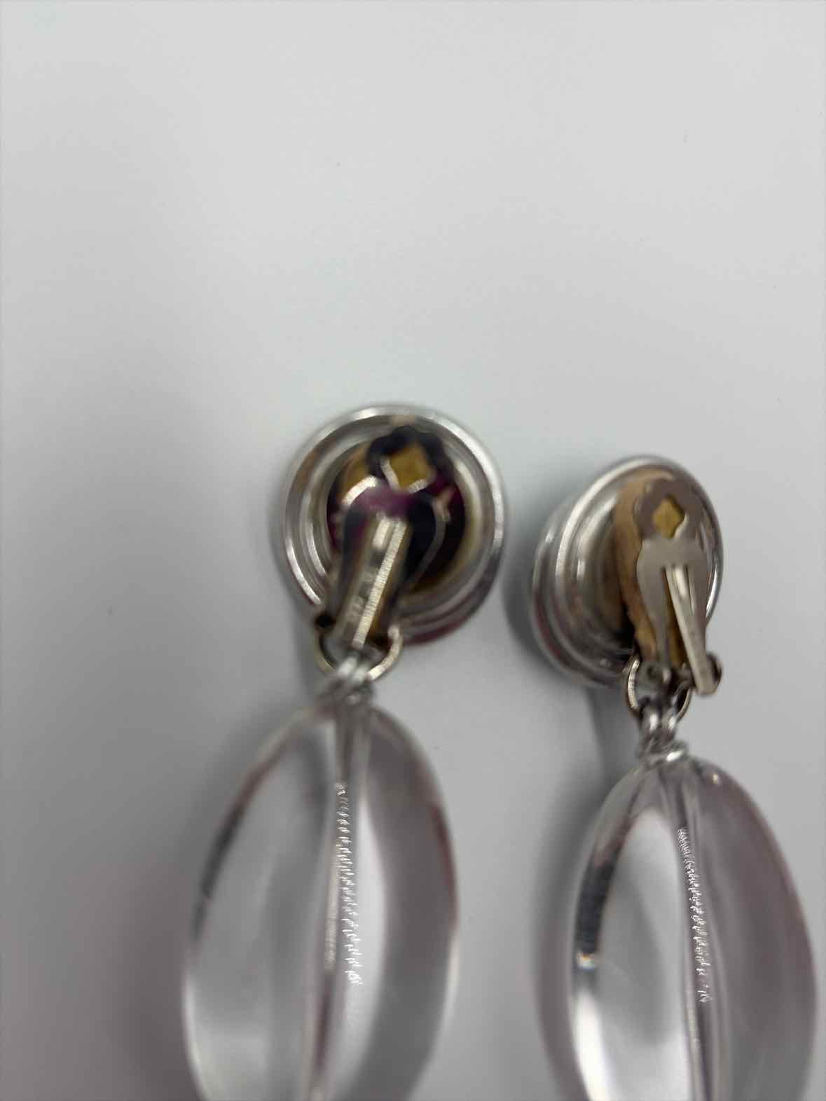 Jeff Lieb Silver clip Drop Earrings | True Fashionistas.