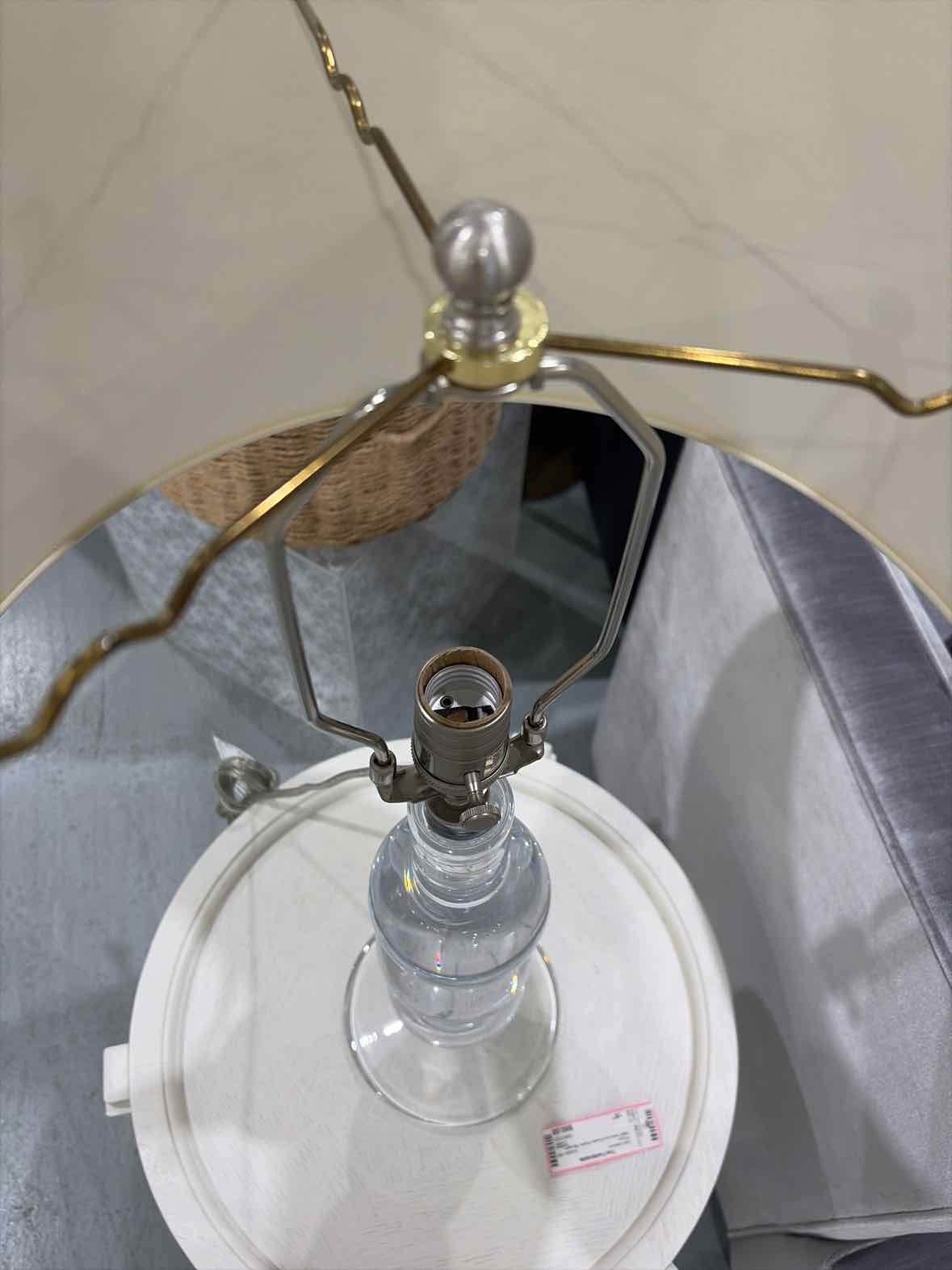 Clear Crystal Hand Blown Table Lamp | True Fashionistas.