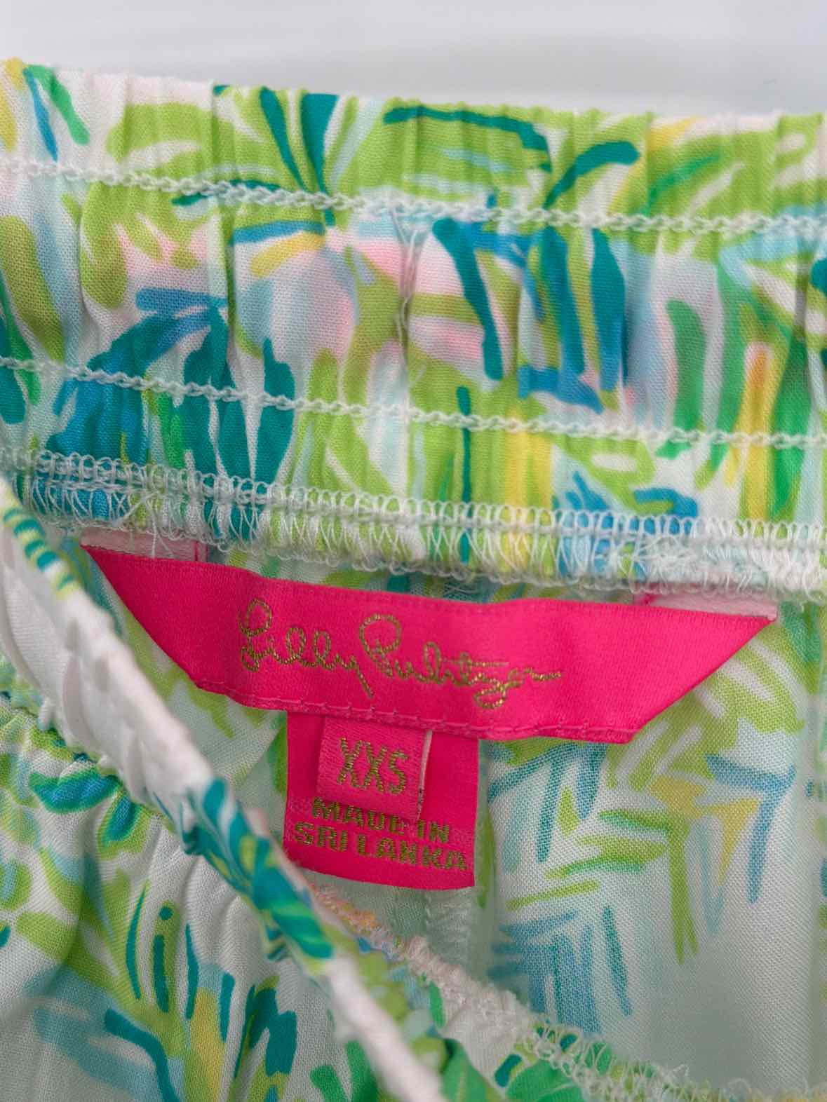 Pre-Owned Lilly Pulitzer Green Size XXS Printed Shorts | True Fashionistas.