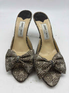 Pre-Owned Jimmy Choo Grey Size 10 Mule Heels | True Fashionistas.