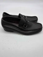 Pre-Owned Salvatore Ferragamo Black 5.5 Leather Slip On Men's Dress Shoes | True Fashionistas.