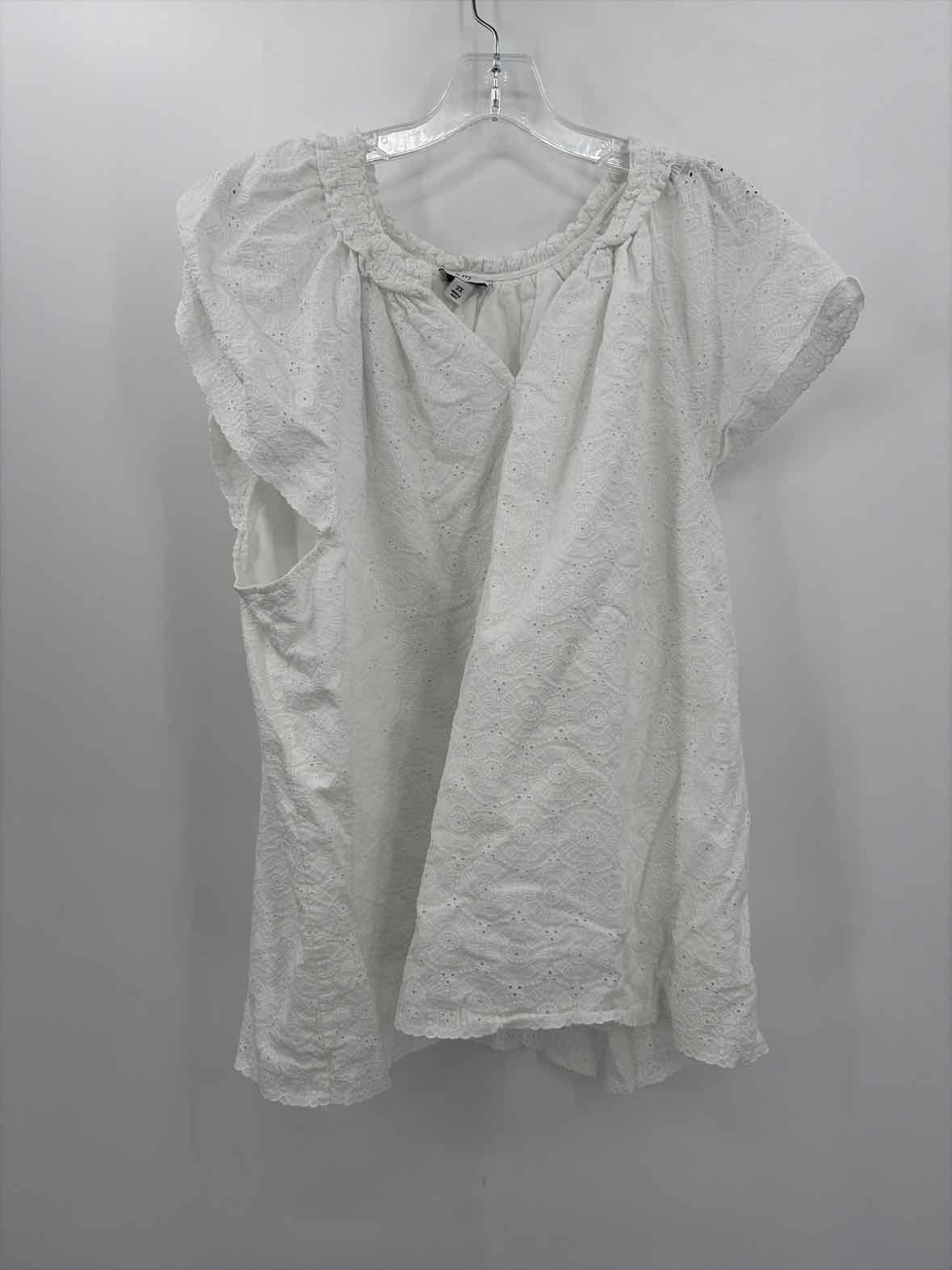 Crown & Ivy White Size 2X Blouse | True Fashionistas.