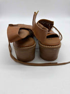 Pre-Owned Sofft Tan Size 9.5 Caged Flats | True Fashionistas.