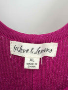 Pre-Owned For Love & Lemons Purple Size XL Knit Long Long Sleeve Dress | True Fashionistas.