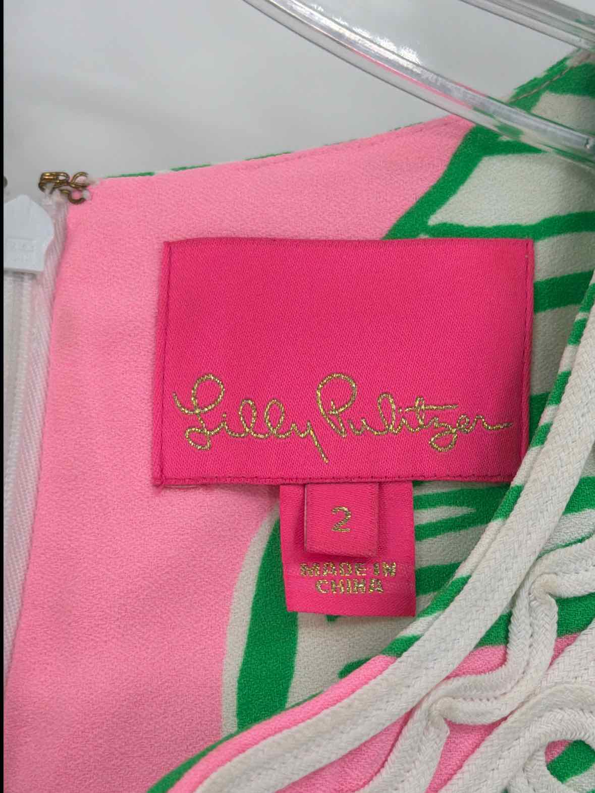 Pre-Owned Lilly Pulitzer Pink Size 2 Short Sleeveless Dress | True Fashionistas.