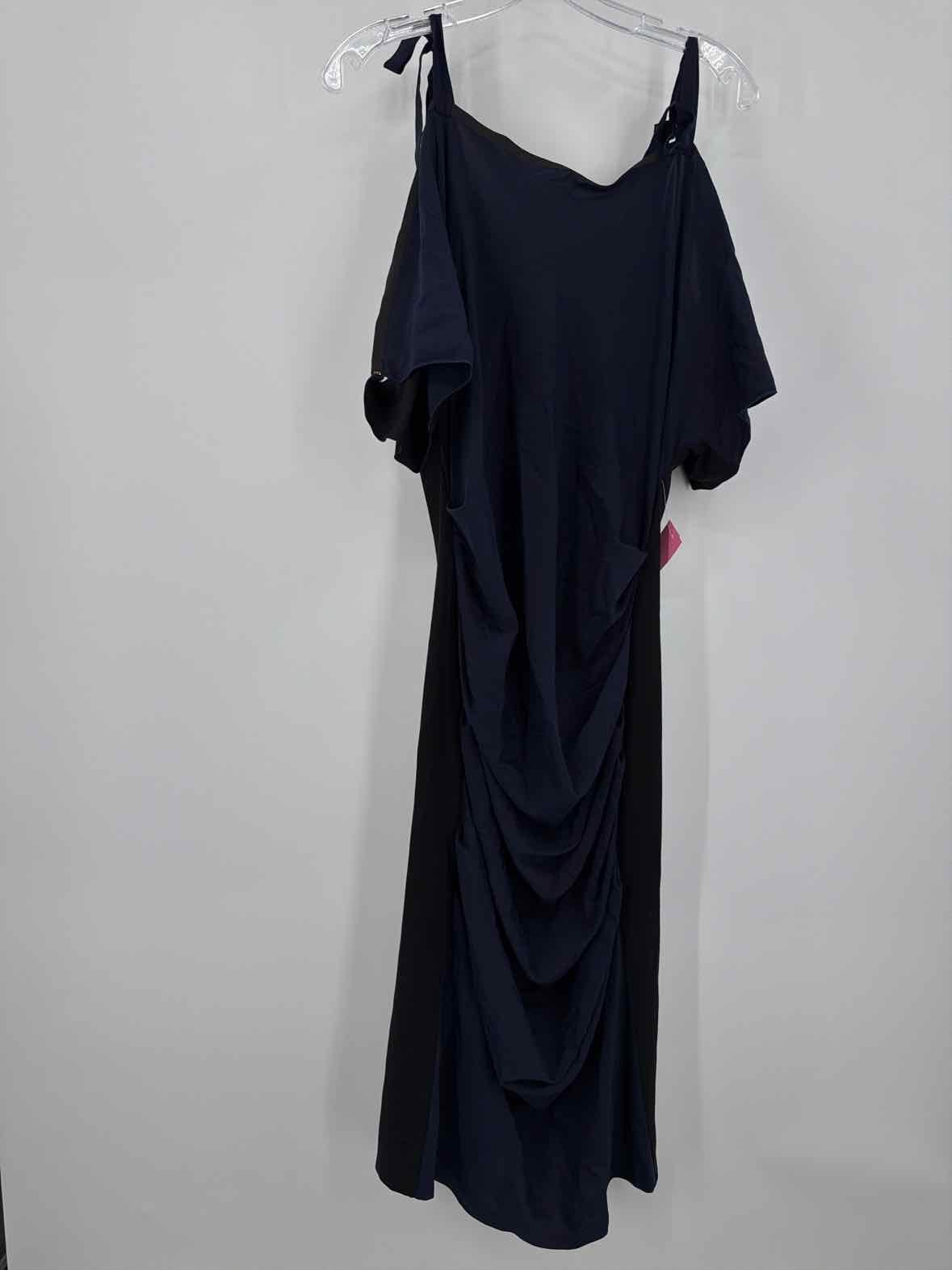 Pre-Owned Sportmax Navy Size XL Long Short Sleeve Dress | True Fashionistas.