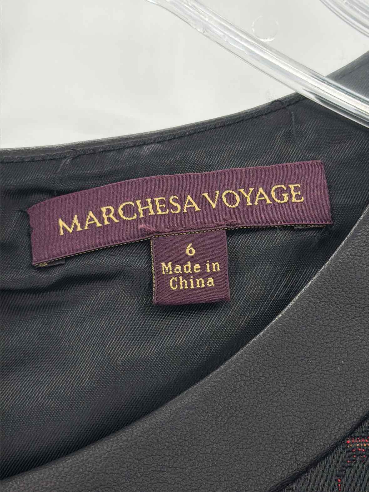Pre-Owned Marchesa Voyage Black Size 6 Short Sleeveless Dress | True Fashionistas.