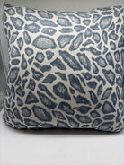 PiuBelle Blue & Ivory Animal Print Pillow | True Fashionistas.