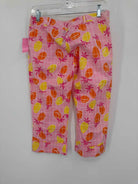 Pre-Owned Lilly Pulitzer Pink Size 2 Vintage Printed Pants | True Fashionistas.
