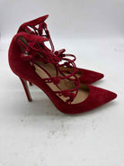 Pre-Owned Gianvito Rossi Red Size 7.5 Strappy Heels | True Fashionistas.