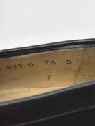 Pre-Owned Salvatore Ferragamo Black 7 Slip On Men's Dress Shoes | True Fashionistas.