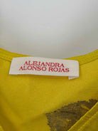 Pre-Owned Alejandra Alonso Rojas Yellow Size Large Long Sleeveless Dress | True Fashionistas.