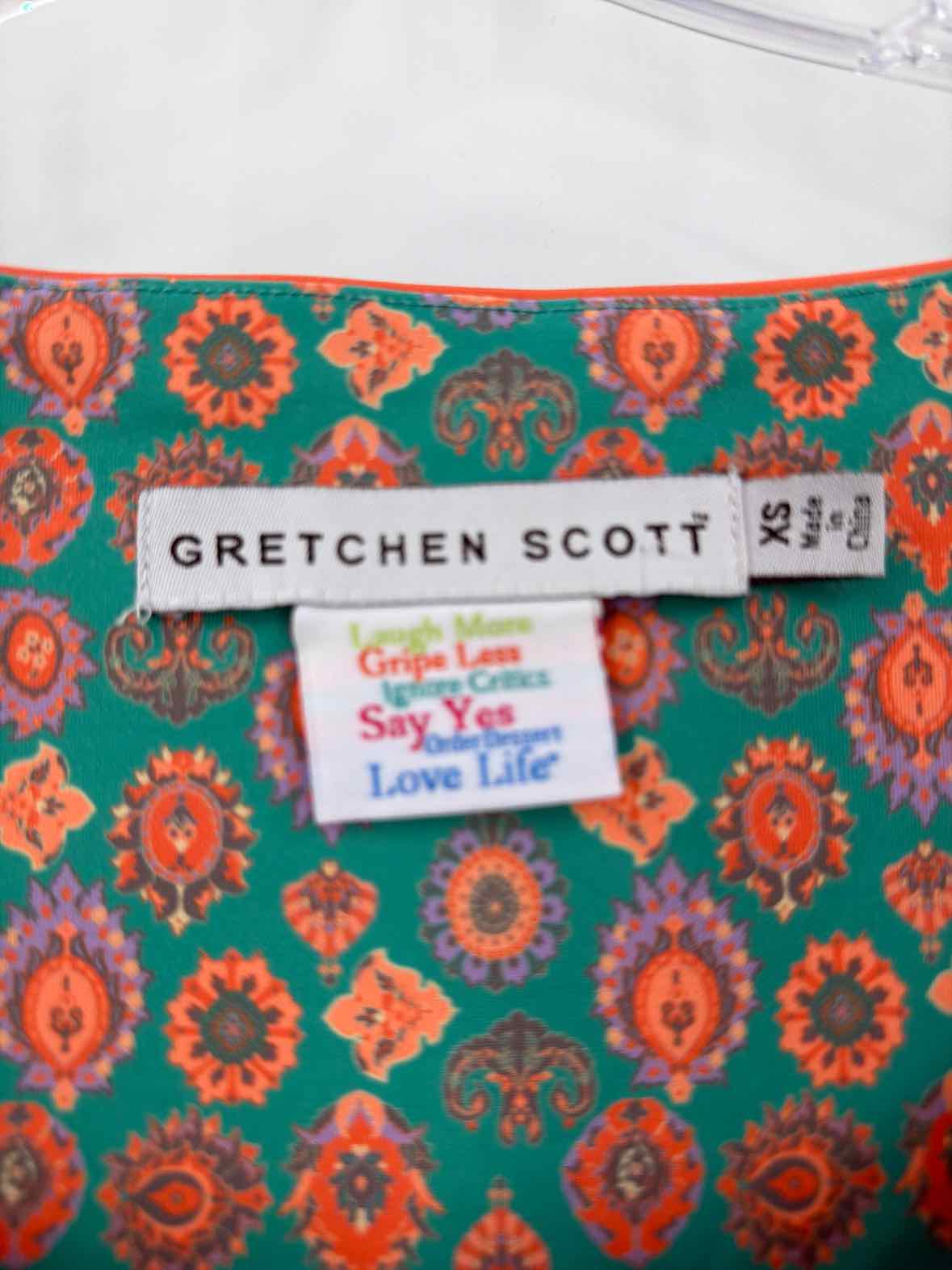 Pre-Owned Gretchen Scott Green Size XS Short Long Sleeve Dress | True Fashionistas.