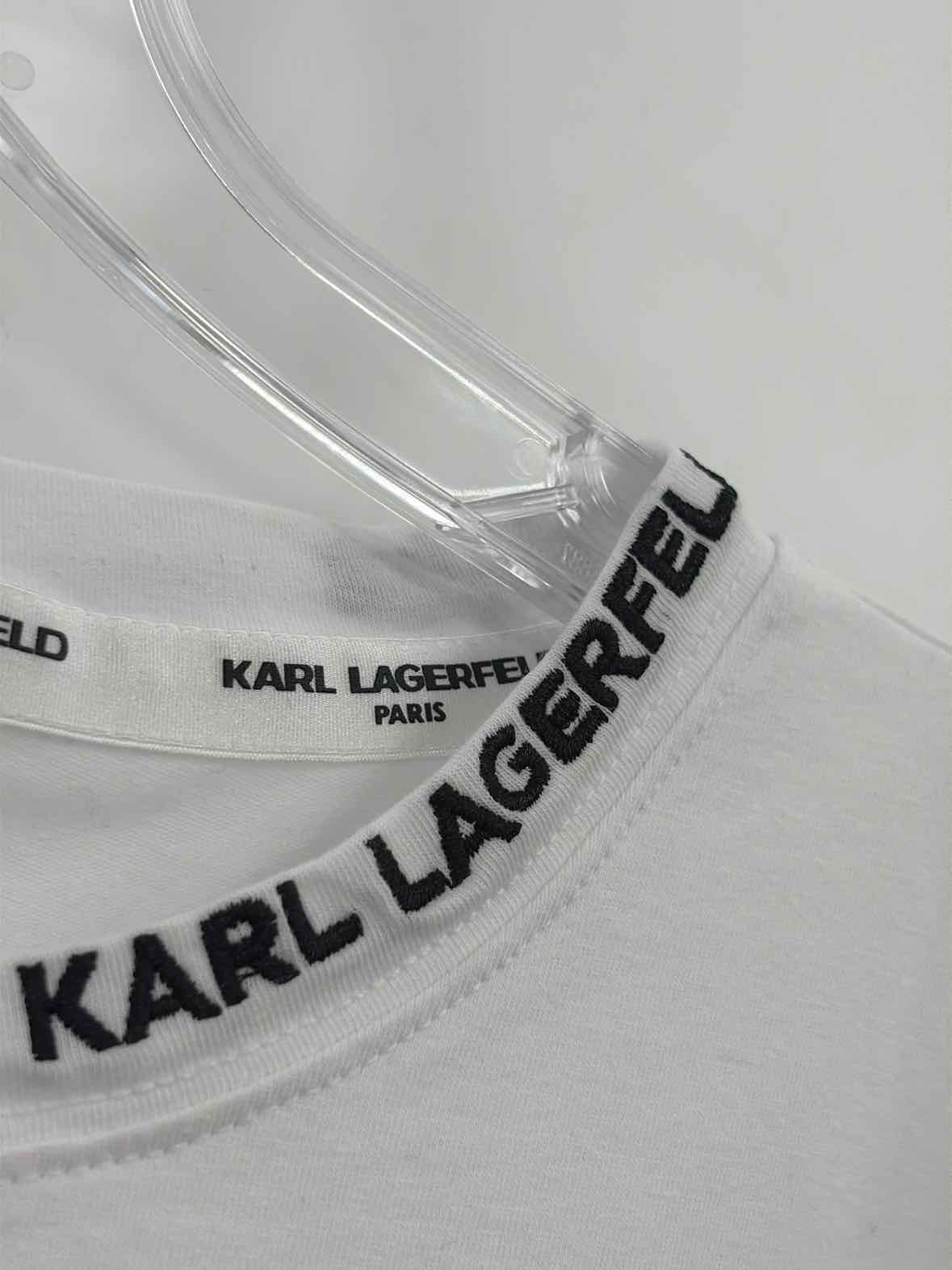 Karl Lagerfeld White Size Medium T-shirt | True Fashionistas.