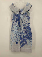 Pre-Owned Teri Jon Blue Size 8 Short Sleeveless Dress | True Fashionistas.