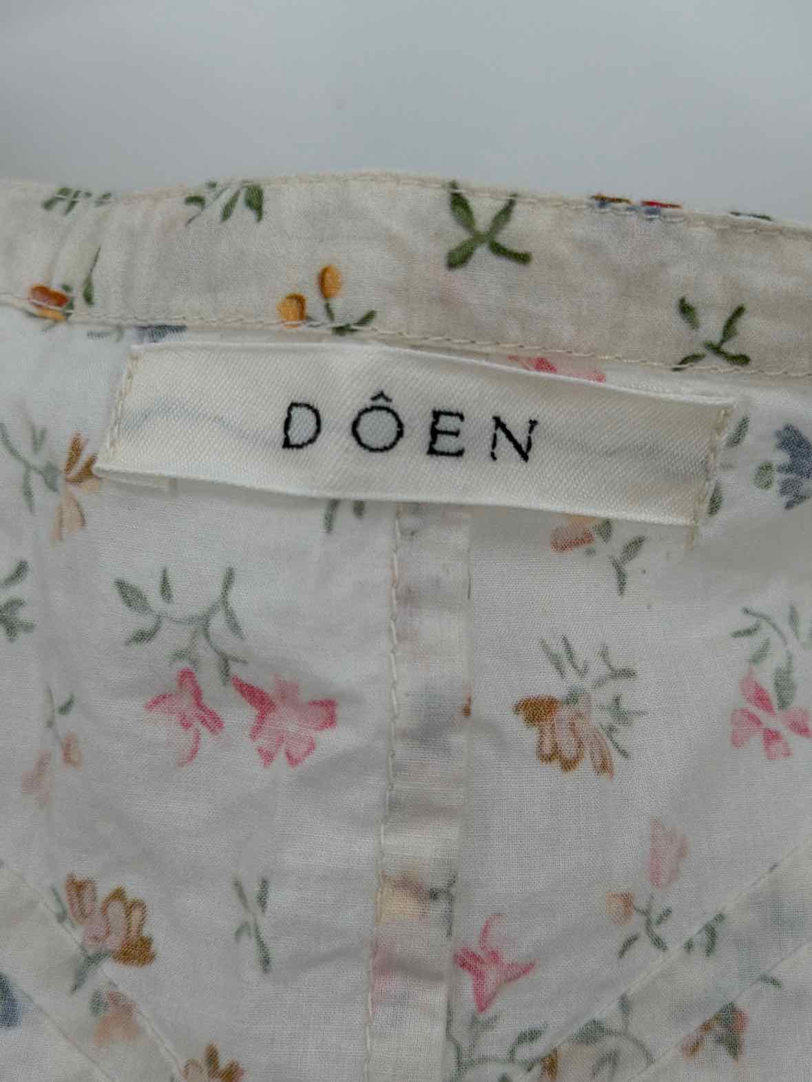 Pre-Owned Doen Ivory Size Medium Long Short Sleeve Dress | True Fashionistas.