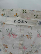 Pre-Owned Doen Ivory Size Medium Long Short Sleeve Dress | True Fashionistas.
