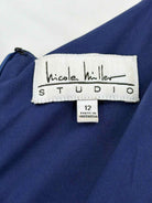 Pre-Owned Nicole Miller Studio White Size 12 Short Sleeveless Dress | True Fashionistas.