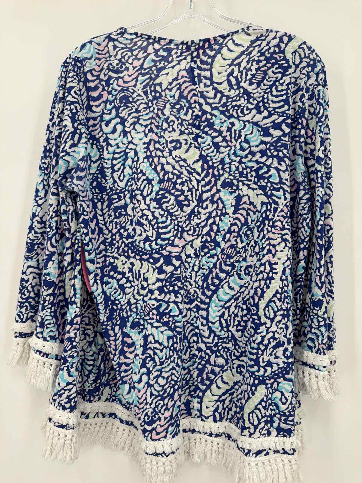 Pre-Owned Lilly Pulitzer Blue Size Medium Cardigan Blouse | True Fashionistas.