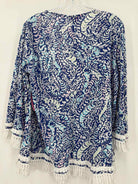 Pre-Owned Lilly Pulitzer Blue Size Medium Cardigan Blouse | True Fashionistas.