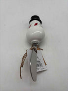 Red Ceramic Christmas Santa Spreader | True Fashionistas.