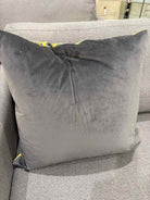 Gray & Yellow Geo Design Pillow | True Fashionistas.