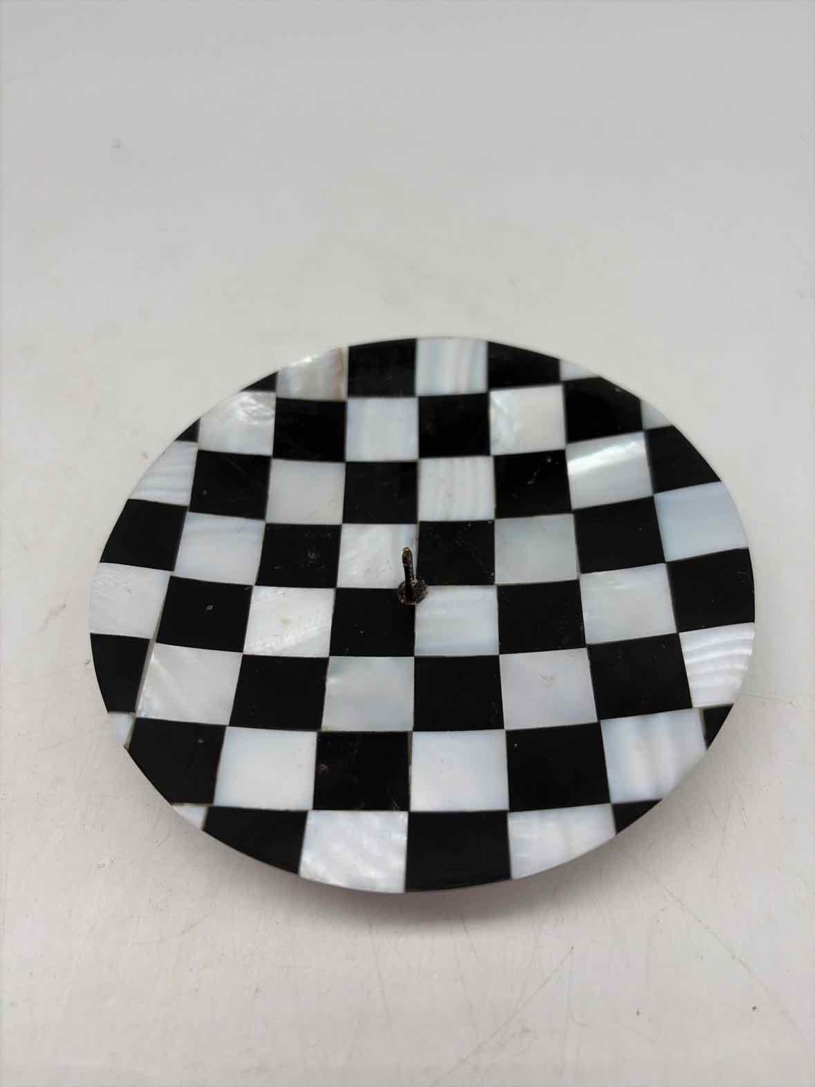 Black & White Check Candle Holder | True Fashionistas.